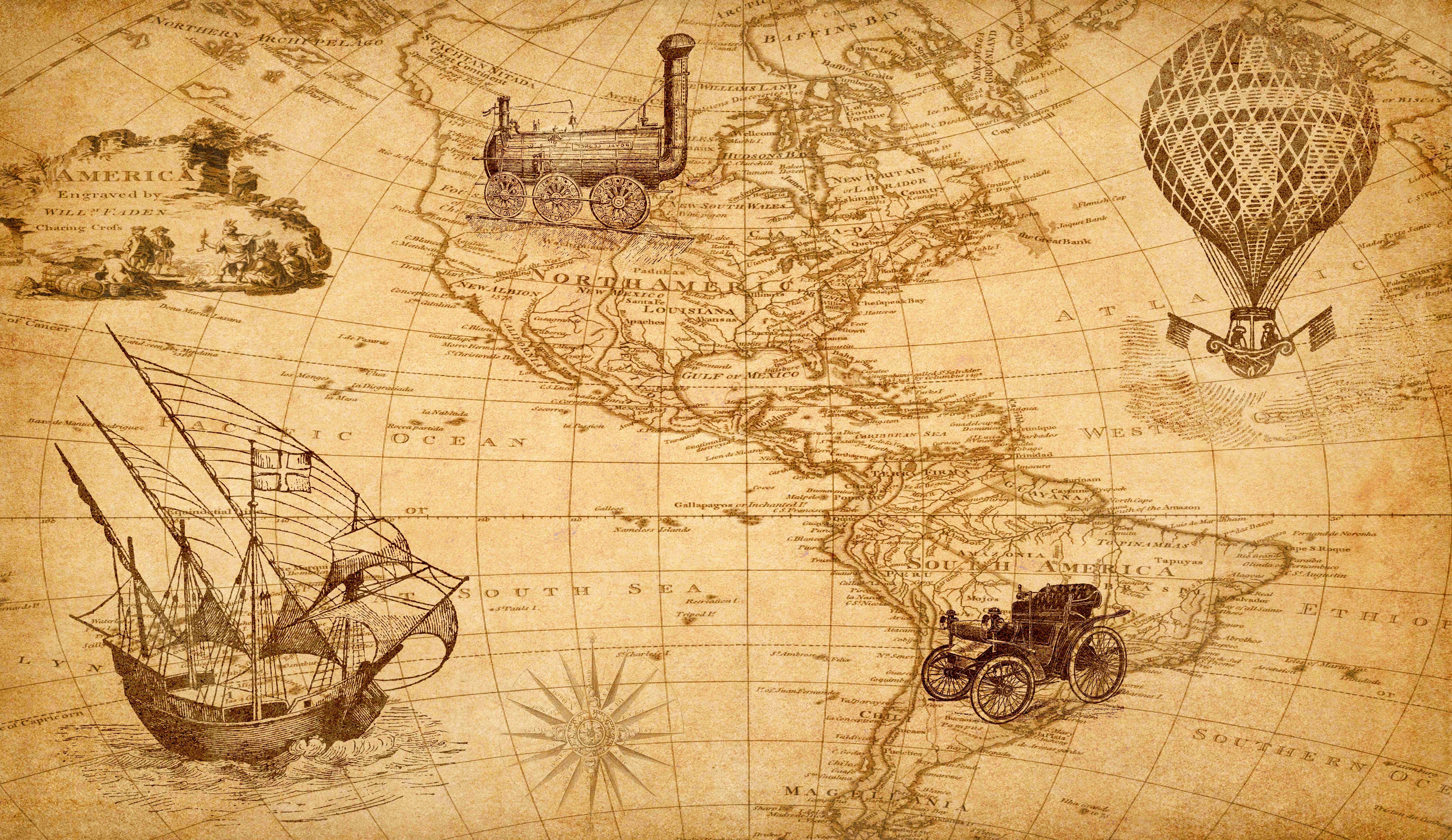 5500 x 3182 · jpeg - Steampunk World Map | Map collage, Vintage map, Retro map