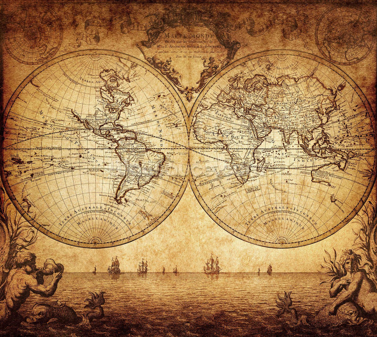 1600 x 1431 · jpeg - 18th Century World Map Wallpaper | Wallsauce AU | World map wallpaper ...