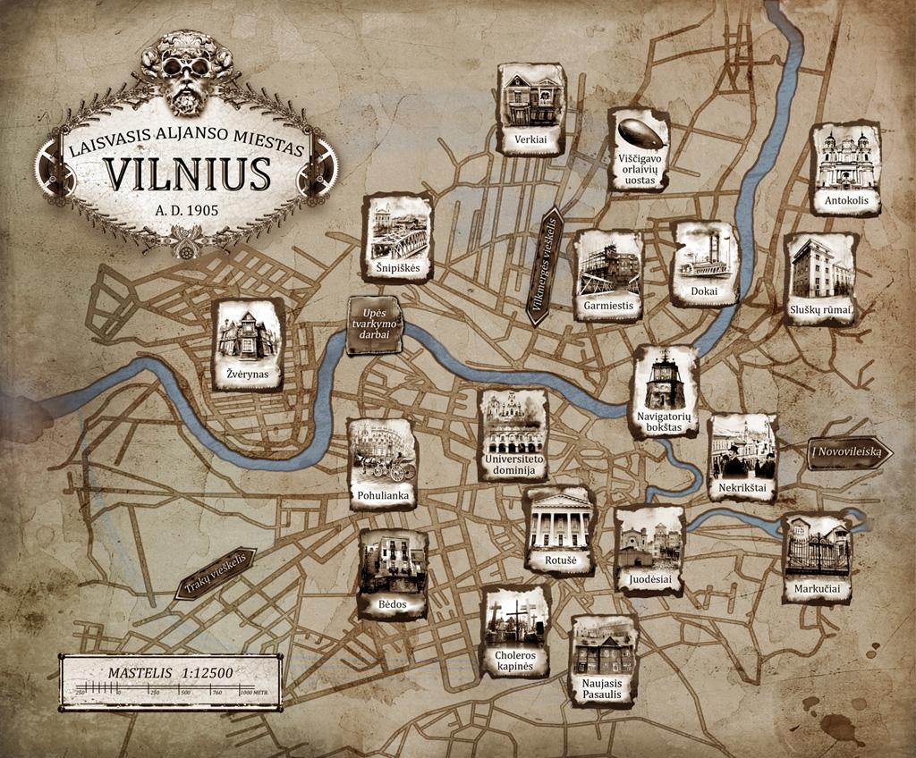 1024 x 848 · jpeg - A map of steampunk Vilnius by Daywish on DeviantArt