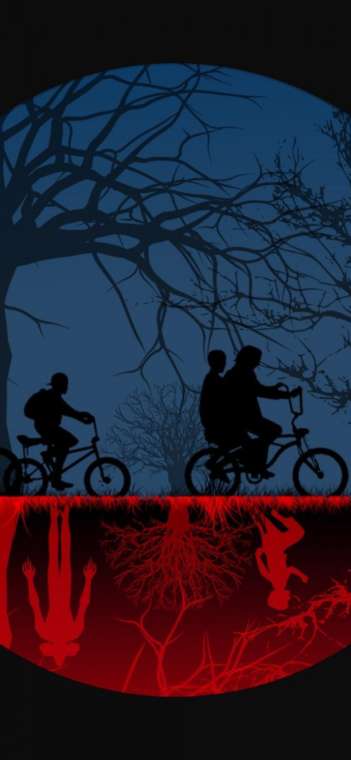 1125 x 2436 · jpeg - Stranger Things Wallpaper Bicycle - Movie Wallpaper