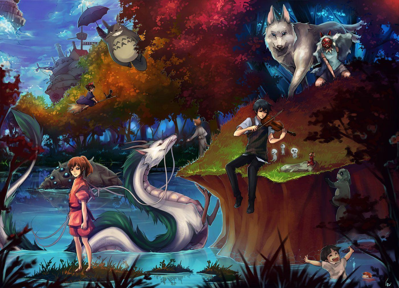 1400 x 1010 · jpeg - Studio Ghibli Wallpapers - Wallpaper Cave