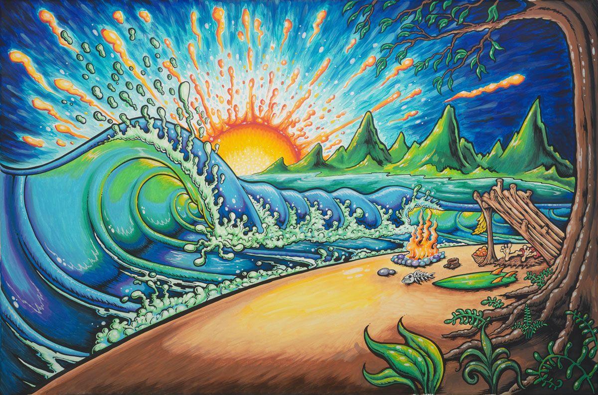 1200 x 793 · jpeg - Surf Art | Surf art, Surfer art, Surfboard art