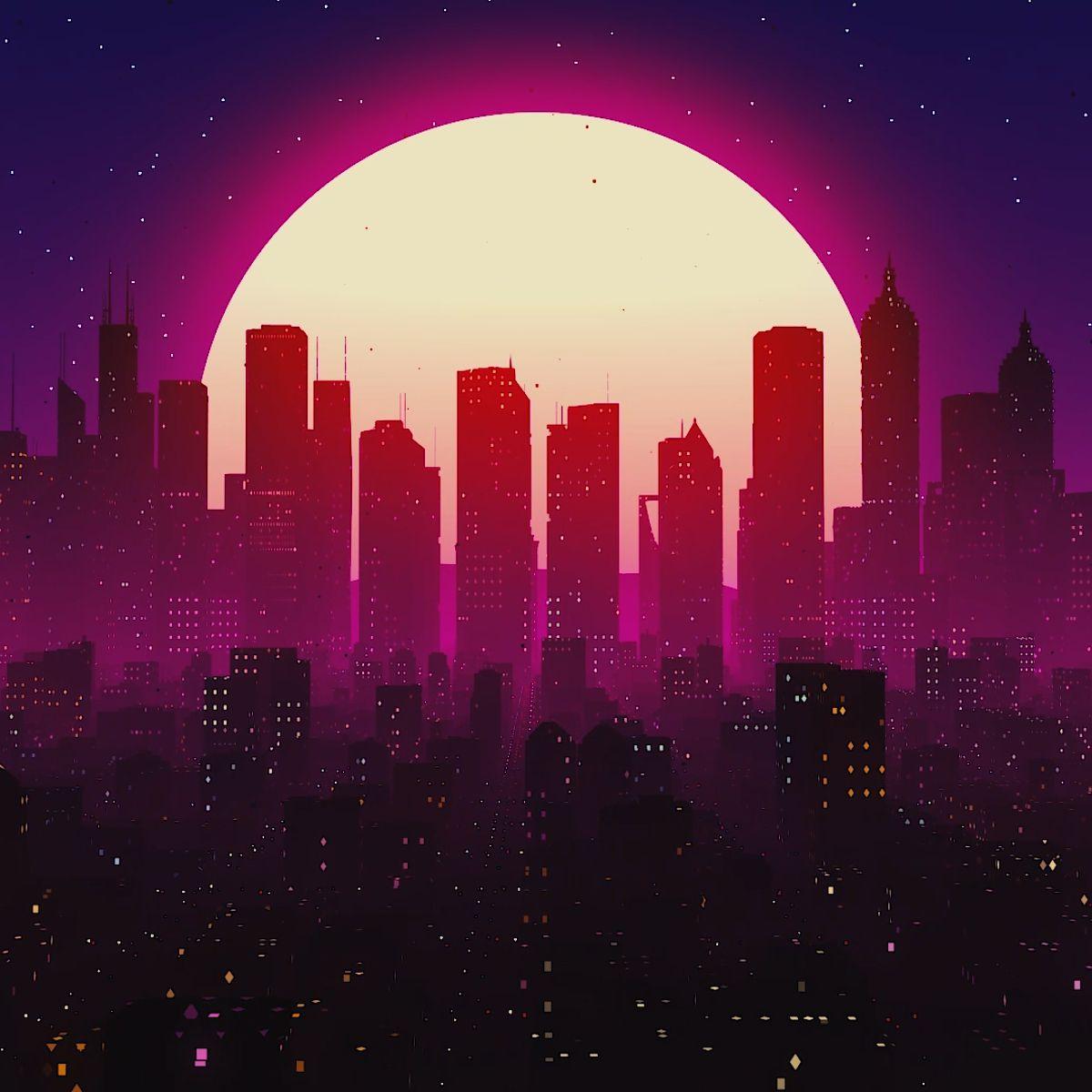 1200 x 1200 · jpeg - Synthwave City Wallpapers - Top Free Synthwave City Backgrounds ...