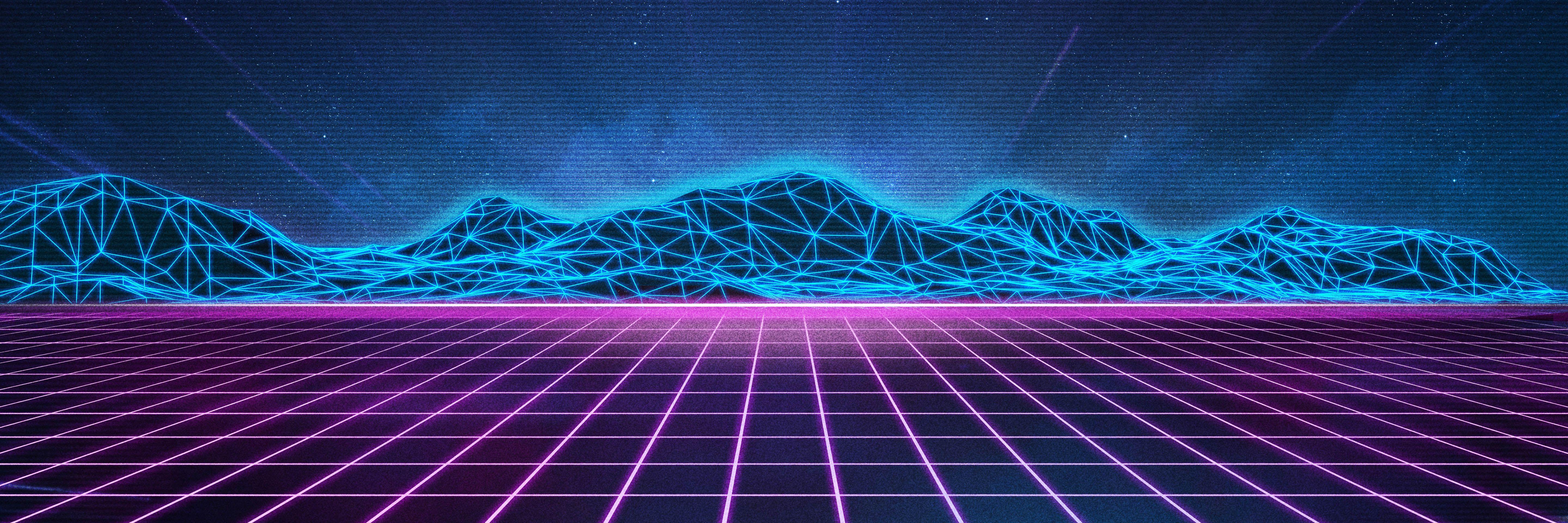 5760 x 1920 · jpeg - Synthwave Wallpapers - Wallpaper Cave