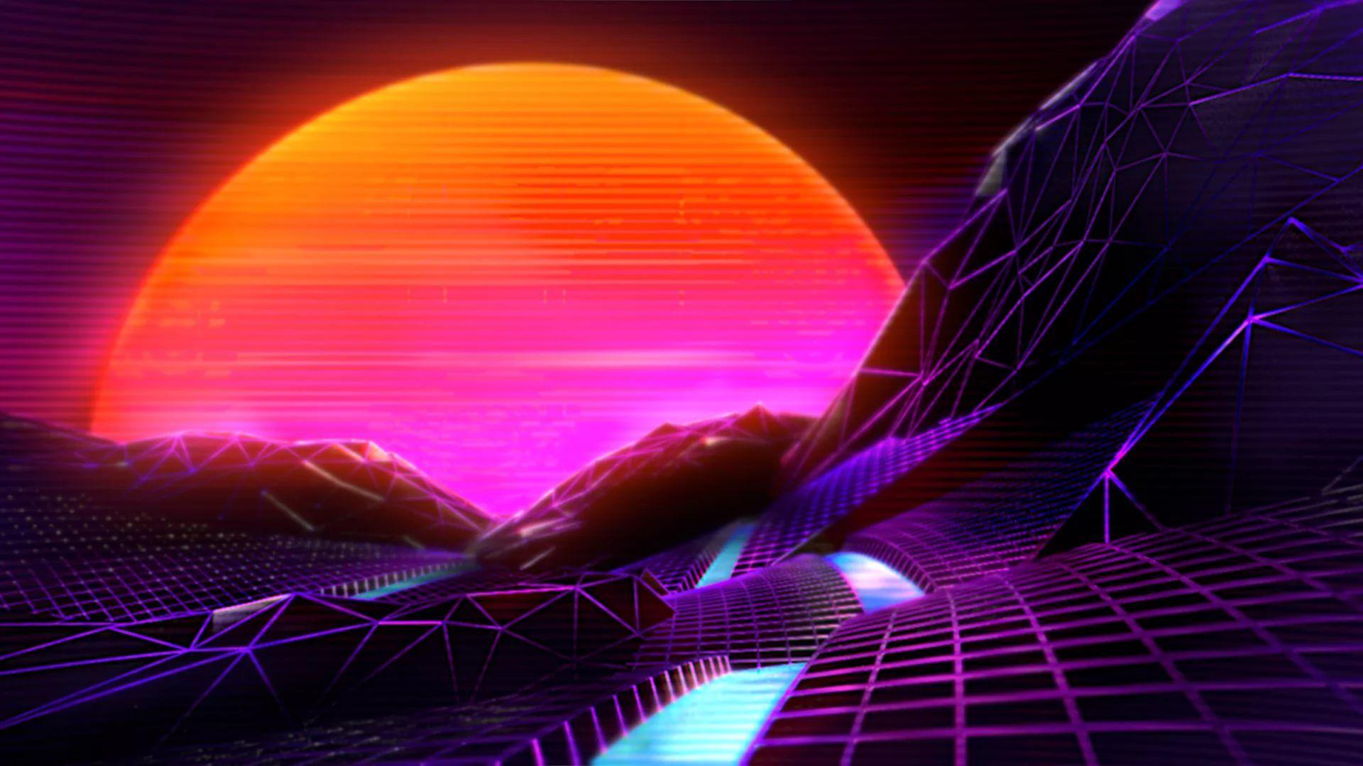 1920 x 1080 · jpeg - Synthwave Full Hd Wallpaper For Laptop - Hd Synthwave - 1920x1080 ...