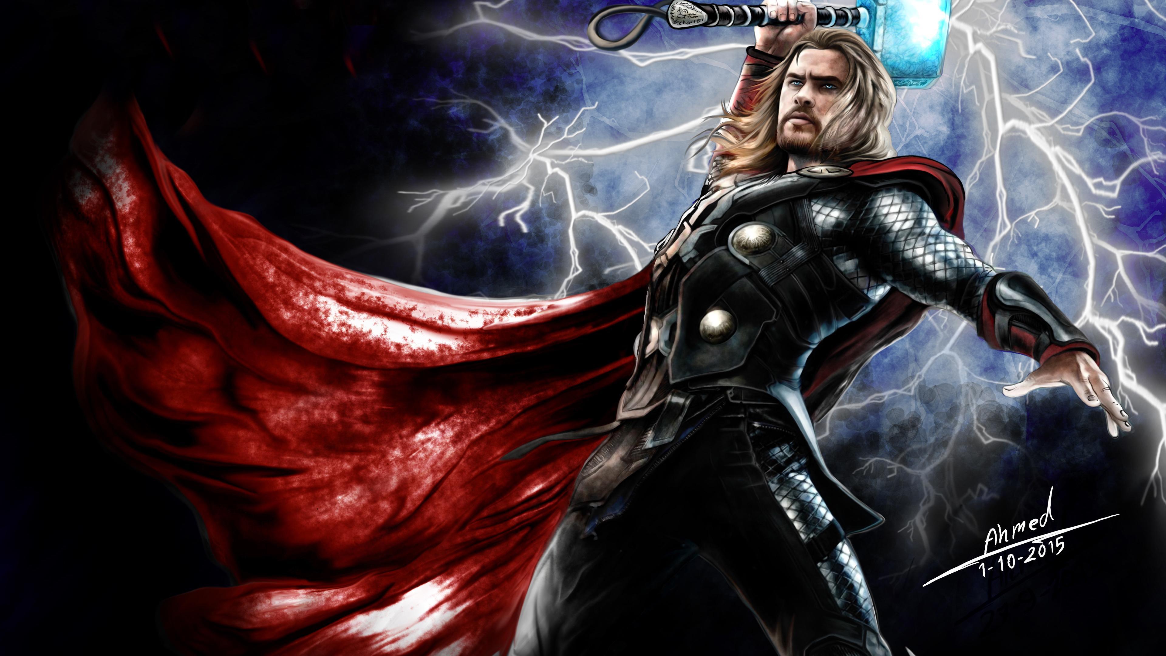 3840 x 2160 · jpeg - Thor With Hammer Wallpapers - Wallpaper Cave