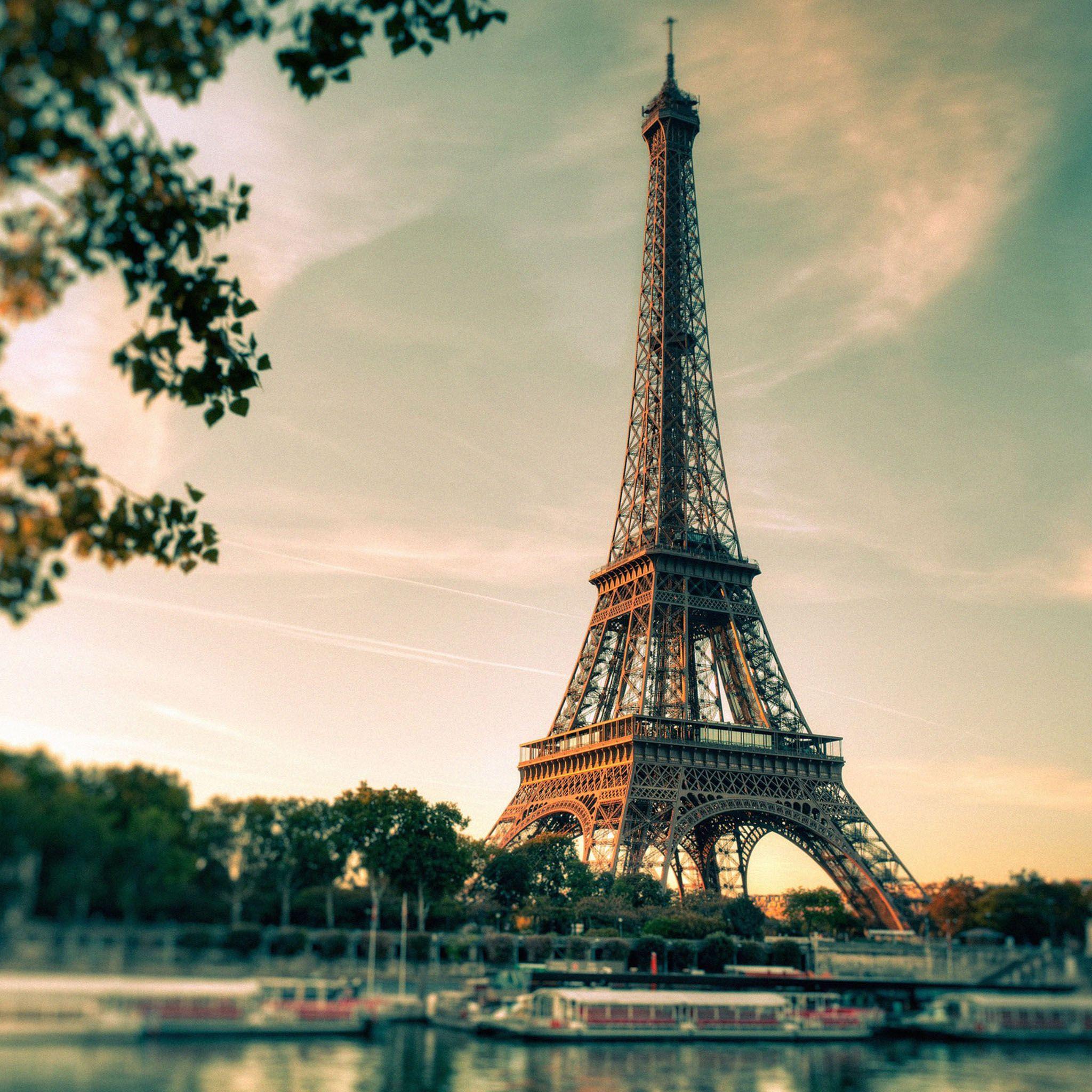2048 x 2048 · jpeg - Eiffel Tower Vintage Style iPad Wallpaper HD | Tour eiffel de paris ...