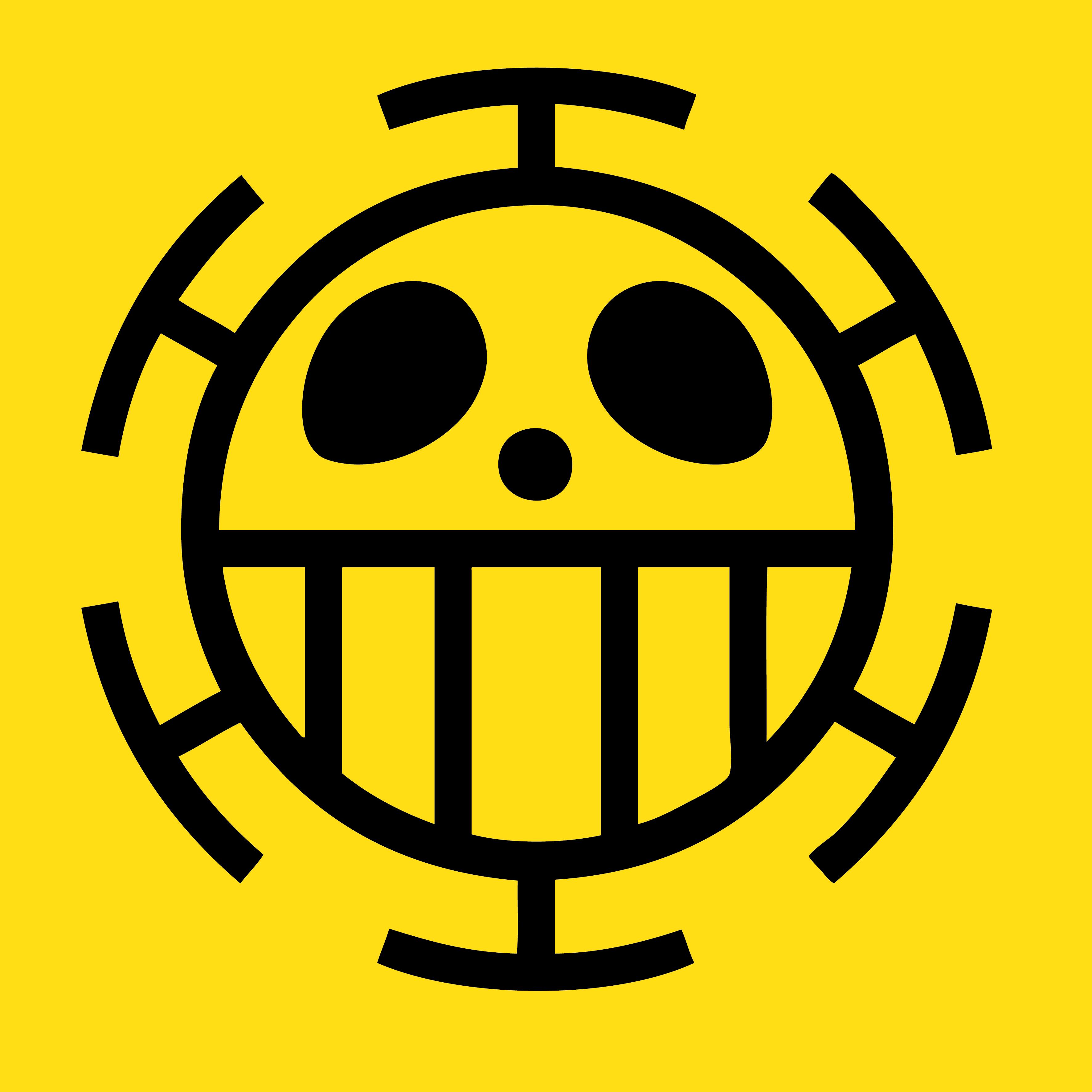 3543 x 3543 · png - One Piece Trafalgar Law Flag Emblem by elsid37 on DeviantArt