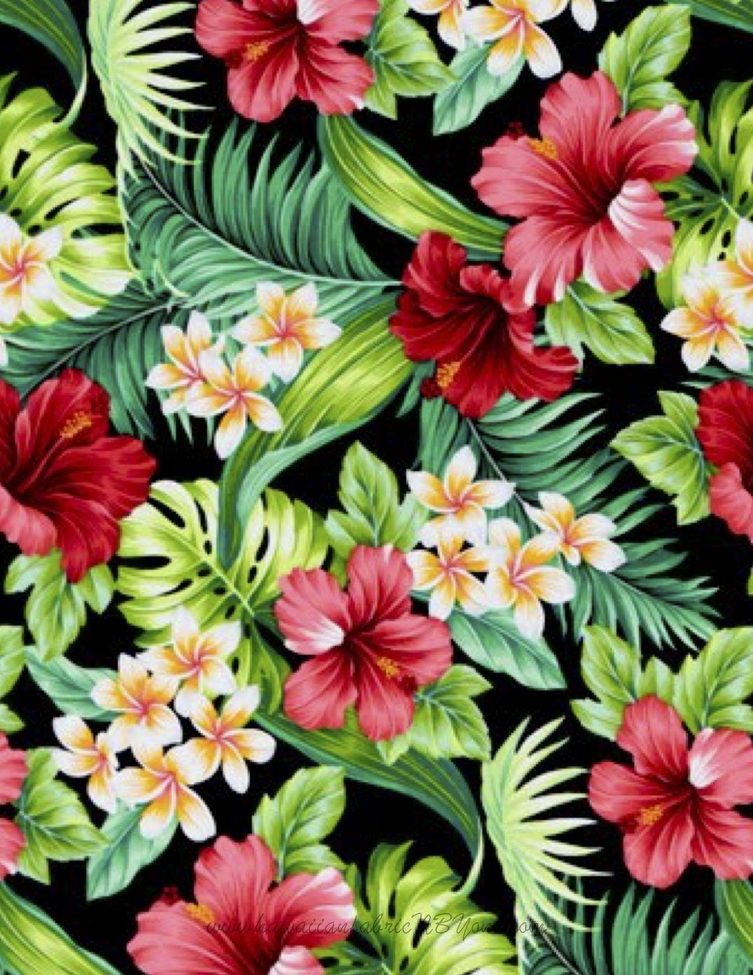 1530 x 1980 · jpeg - Bright tropical floral fabric #Hawaiian #floral #fabric #etsyshops # ...