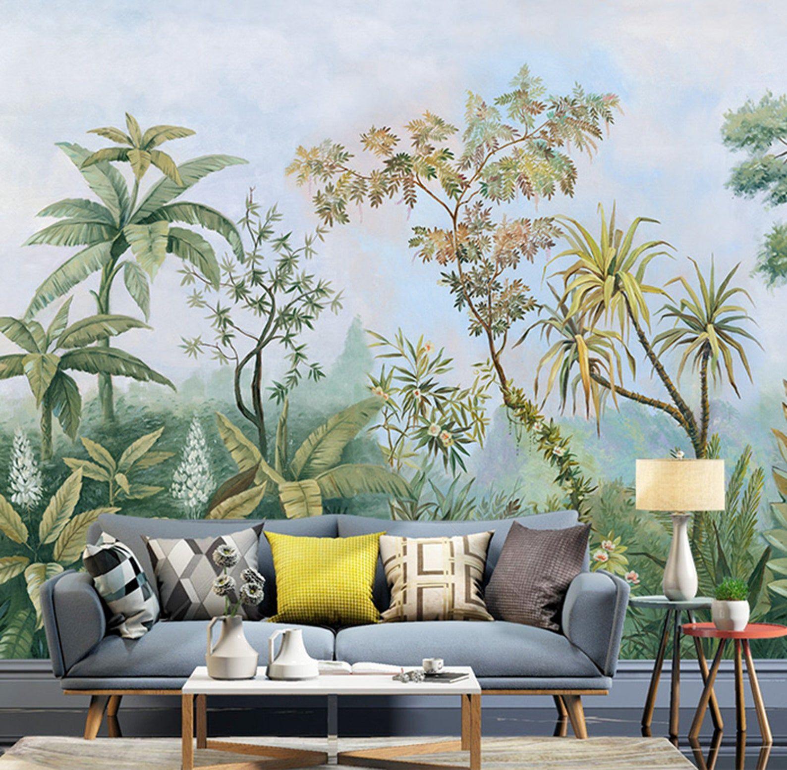 1588 x 1555 · jpeg - Tropical Rainforest Wallpaper, Southeast Asia Huge Trees and Plants ...