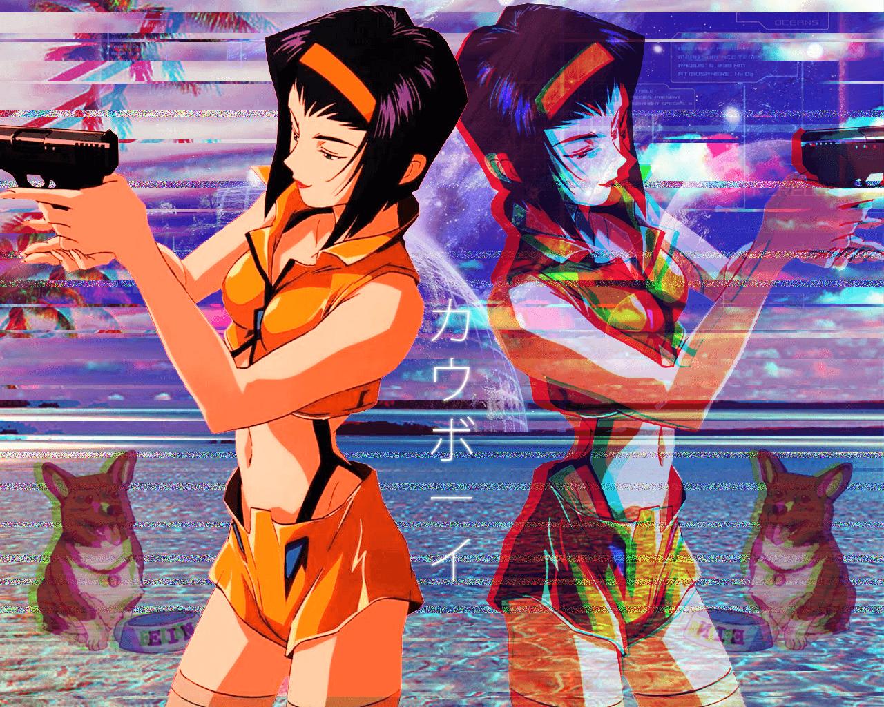 1280 x 1024 · png - Vaporwave Anime Wallpapers - Wallpaper Cave