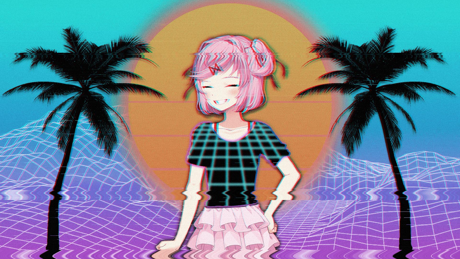 1920 x 1080 · png - Vaporwave Anime Wallpapers - Wallpaper Cave