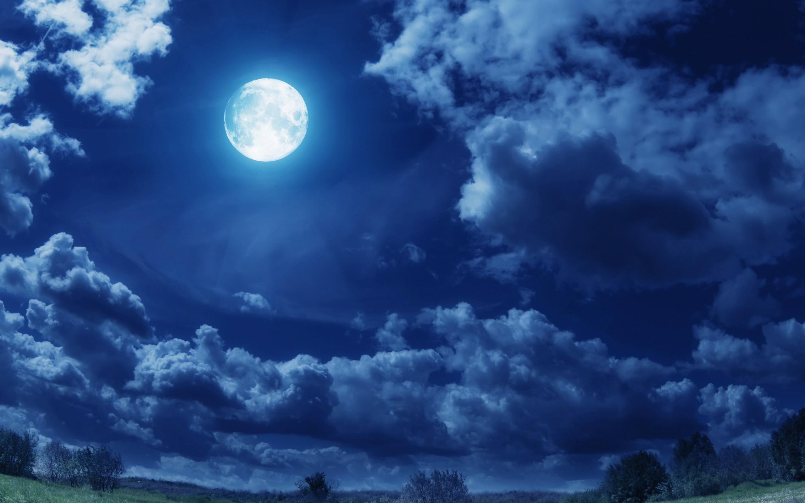 2560 x 1600 · jpeg - moon, Clouds, Landscape Wallpapers HD / Desktop and Mobile Backgrounds
