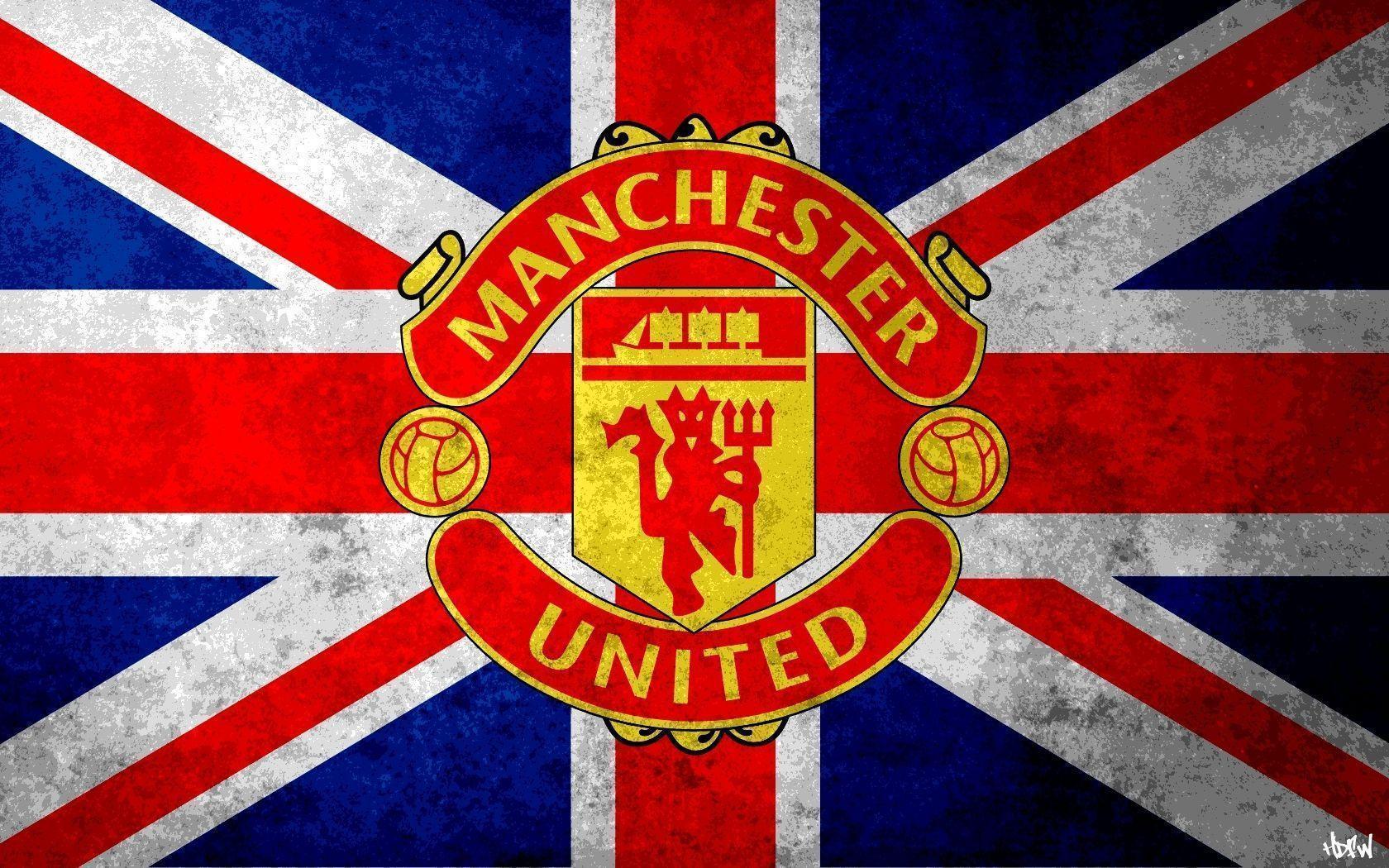 1680 x 1050 · jpeg - Manchester United Logo Wallpapers HD 2017 - Wallpaper Cave