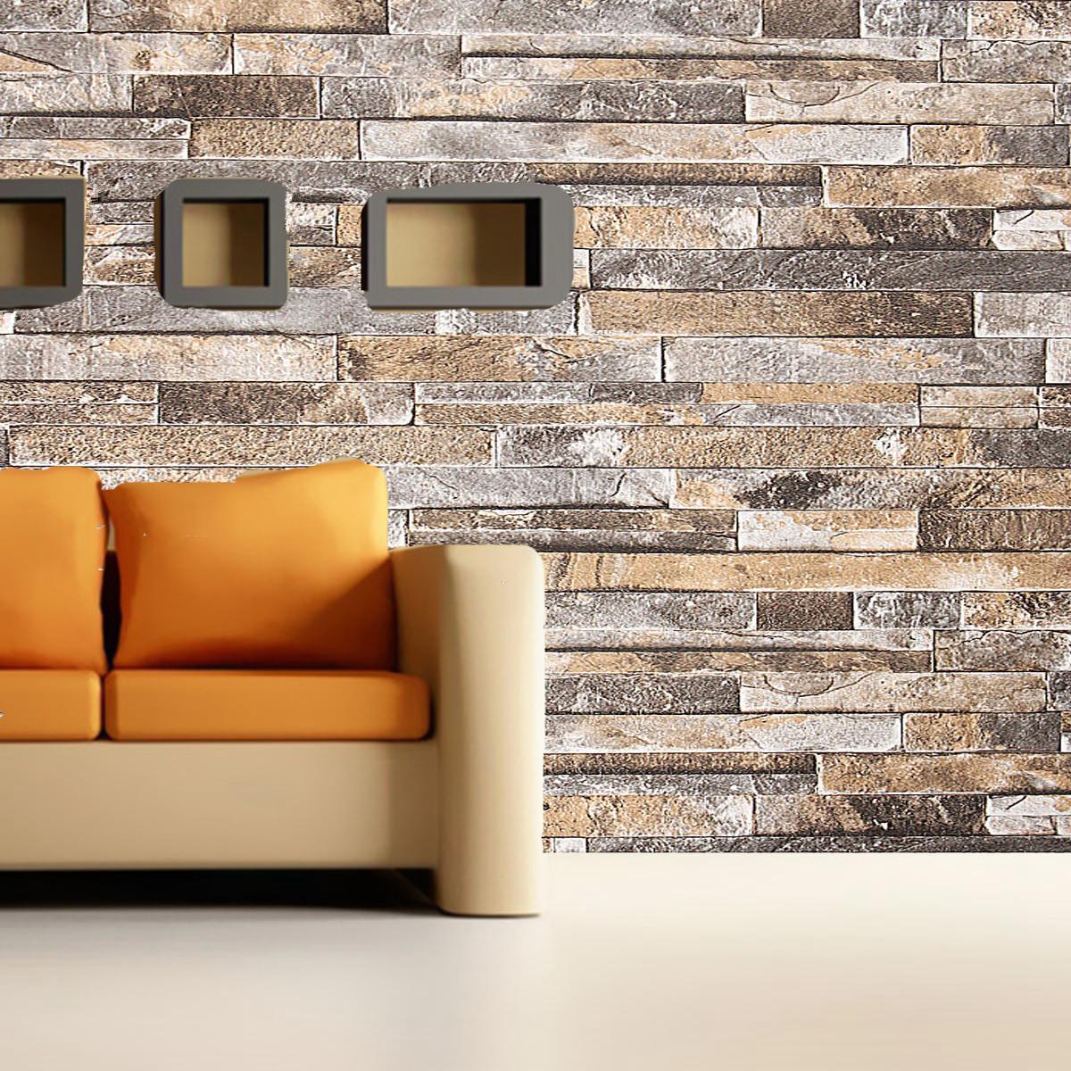 1200 x 1200 · jpeg - Brick Wallpaper,Self Adhesive Vintage Faux Brick Stone Texture Effect ...