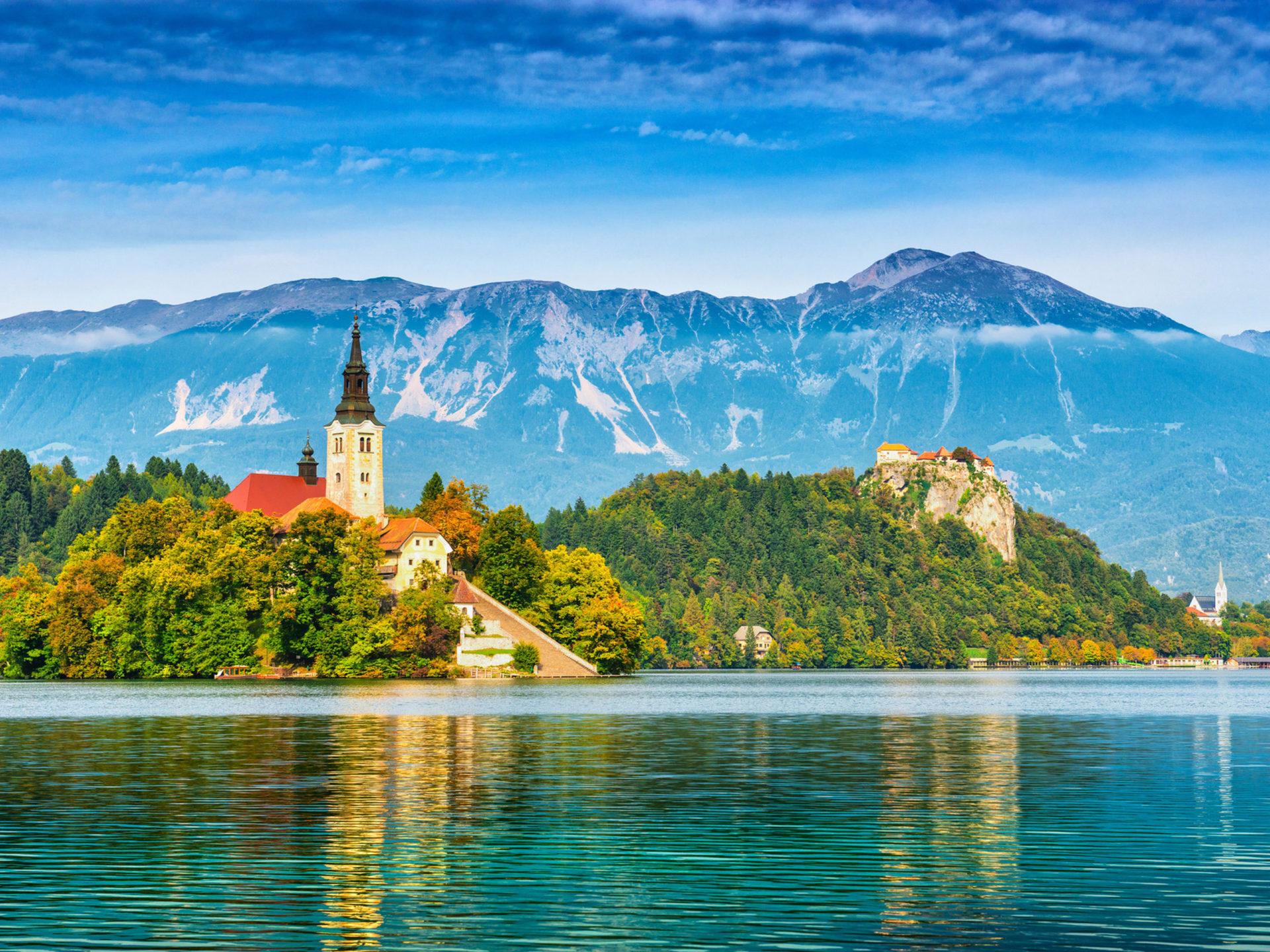 1920 x 1440 · jpeg - Lake Bled In Slovenia Photo Landscape Wallpaper Hd For Desktop ...