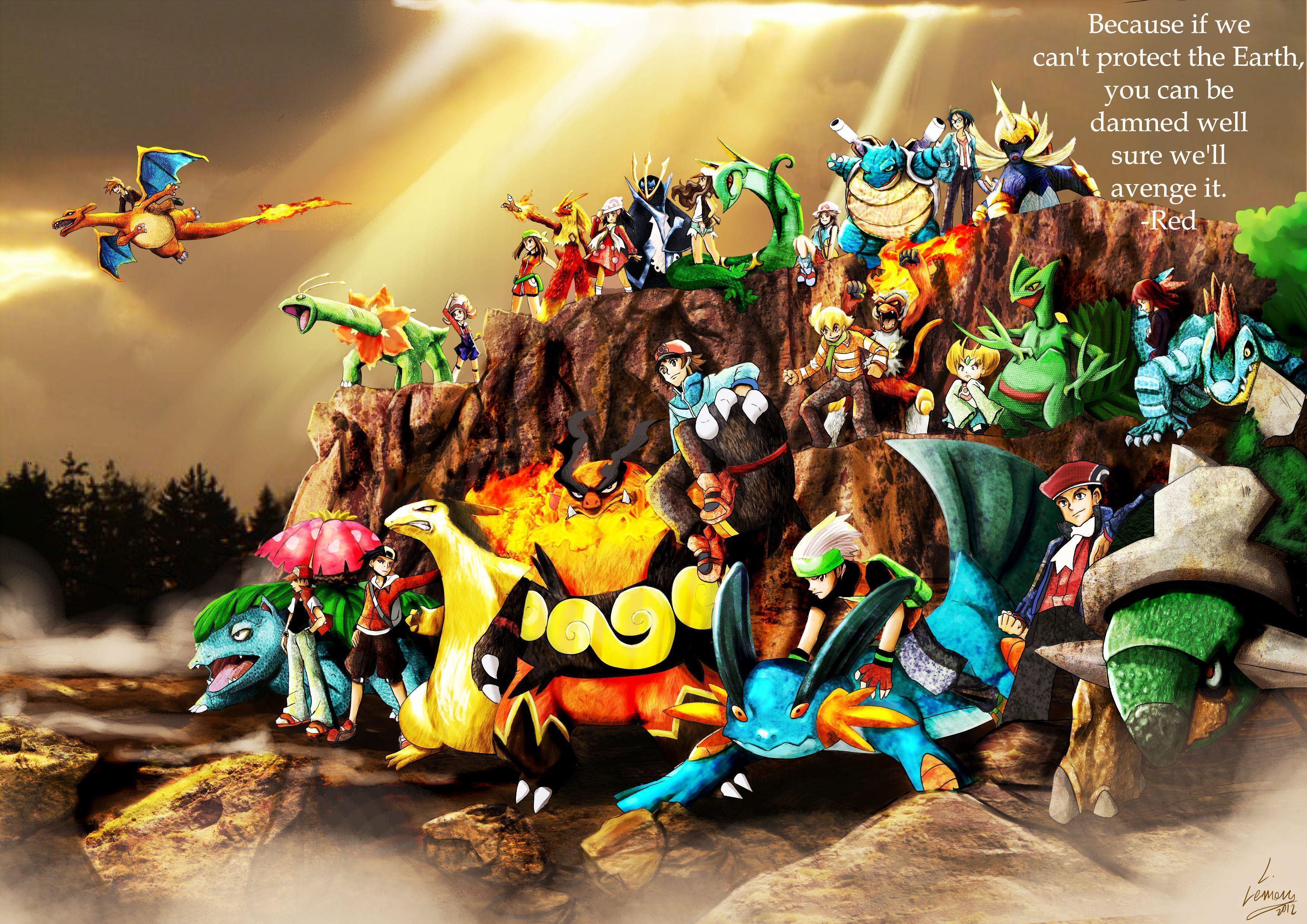 3508 x 2480 · jpeg - Pokemon Starters Wallpapers - Wallpaper Cave