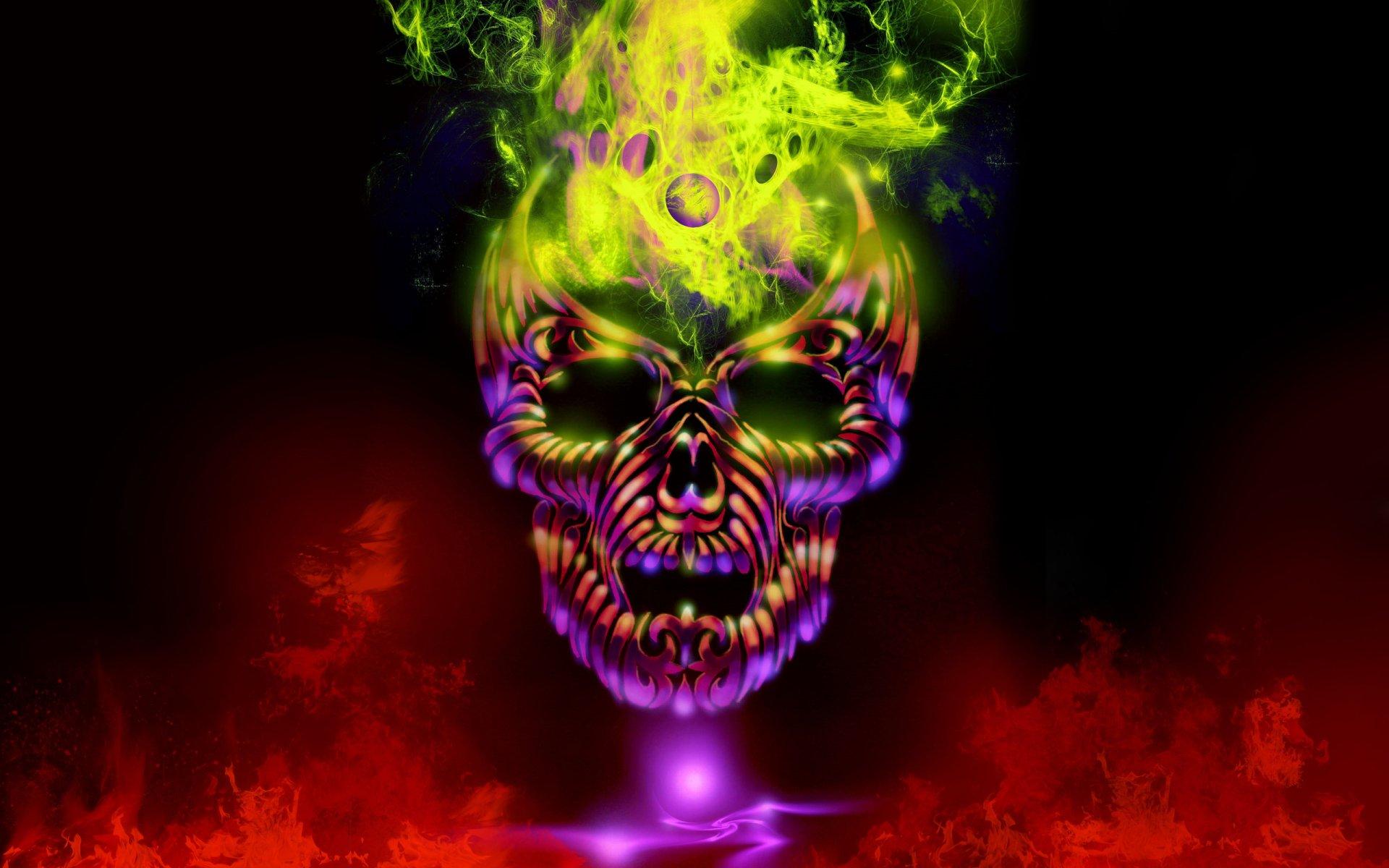 1920 x 1200 · jpeg - Dark Skull HD Wallpaper | Background Image | 2560x1600
