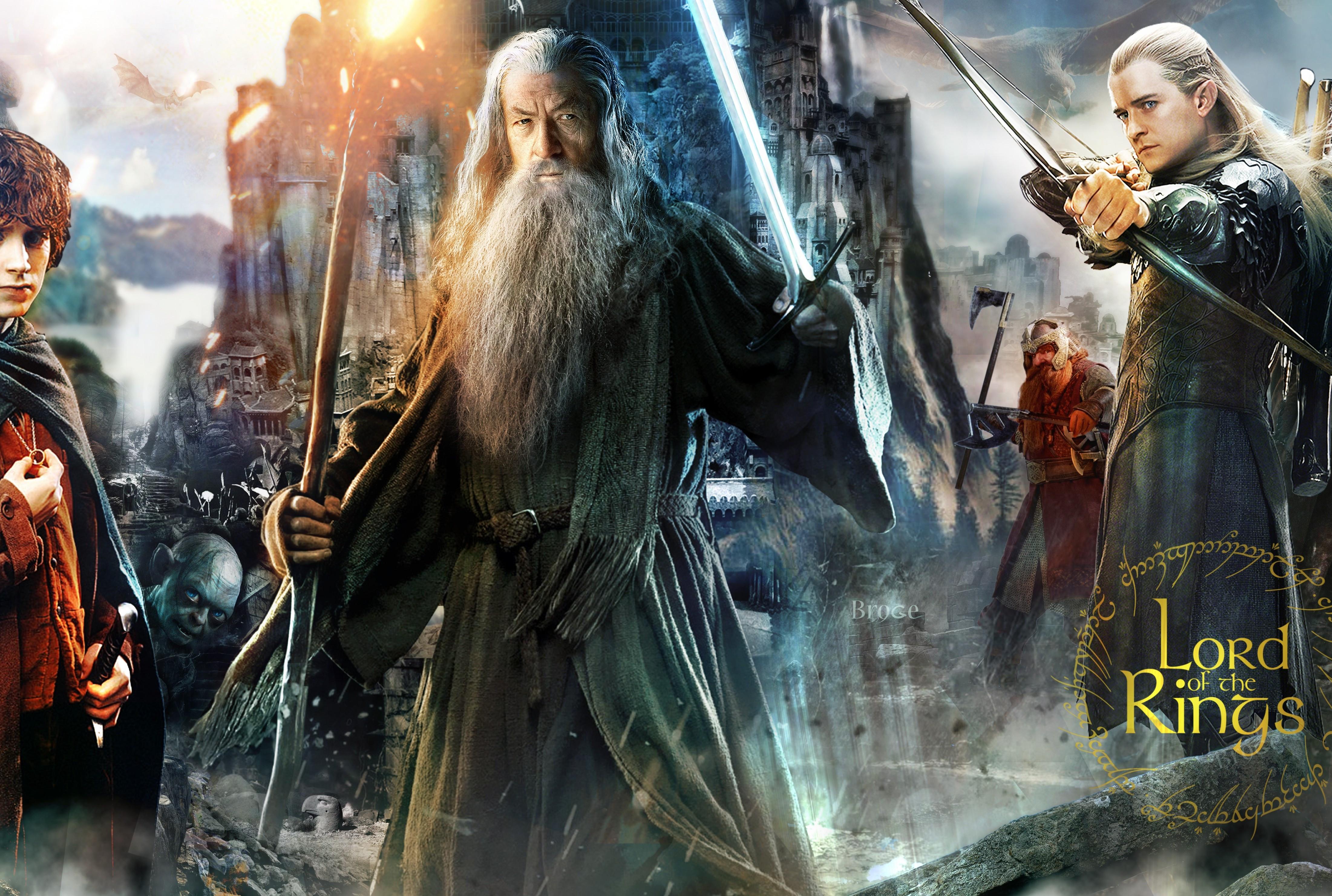 4403 x 2961 · jpeg - Download 4403x2961 The Lord Of The Rings, Gandalf, Frodo, Legolas ...