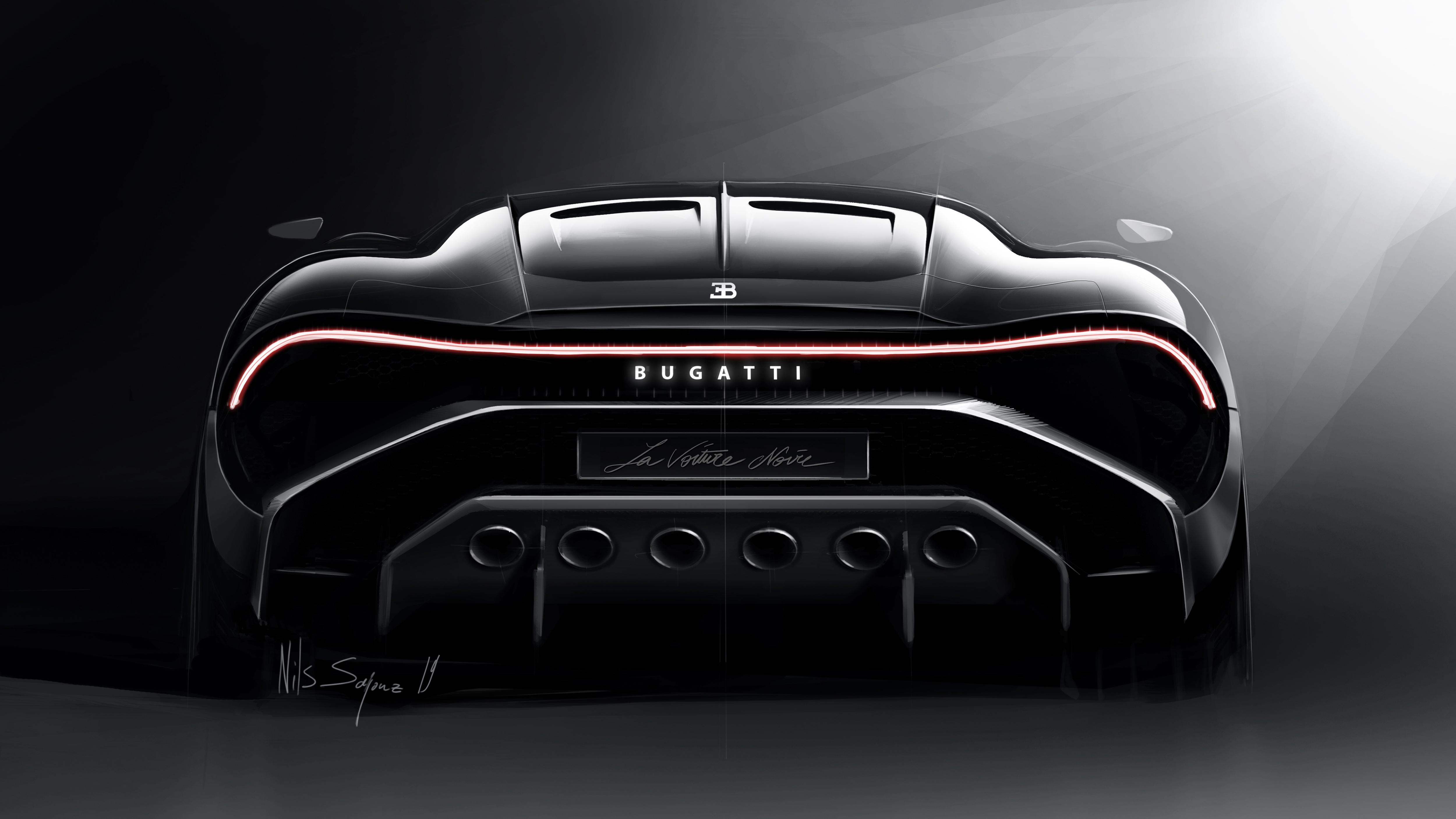 5000 x 2813 · jpeg - 2019 Bugatti La Voiture Noire Rear View, HD Cars, 4k Wallpapers, Images ...