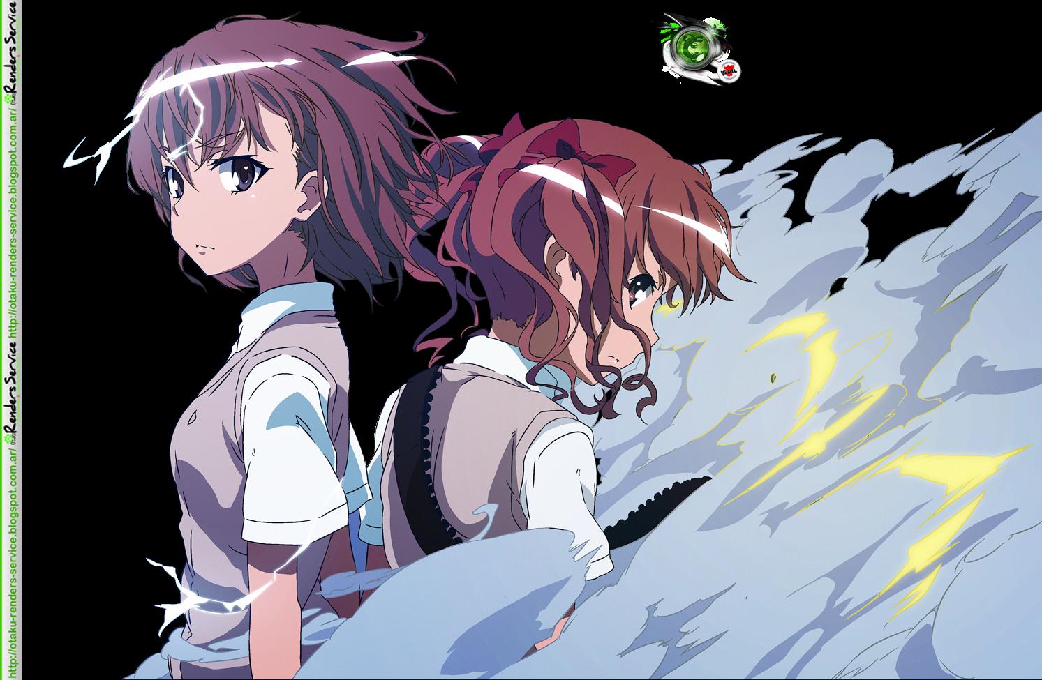 1493 x 975 · png - Railgun:Misaka Mikoto+Shirai Kuroko Accion Render | ORS Anime Renders