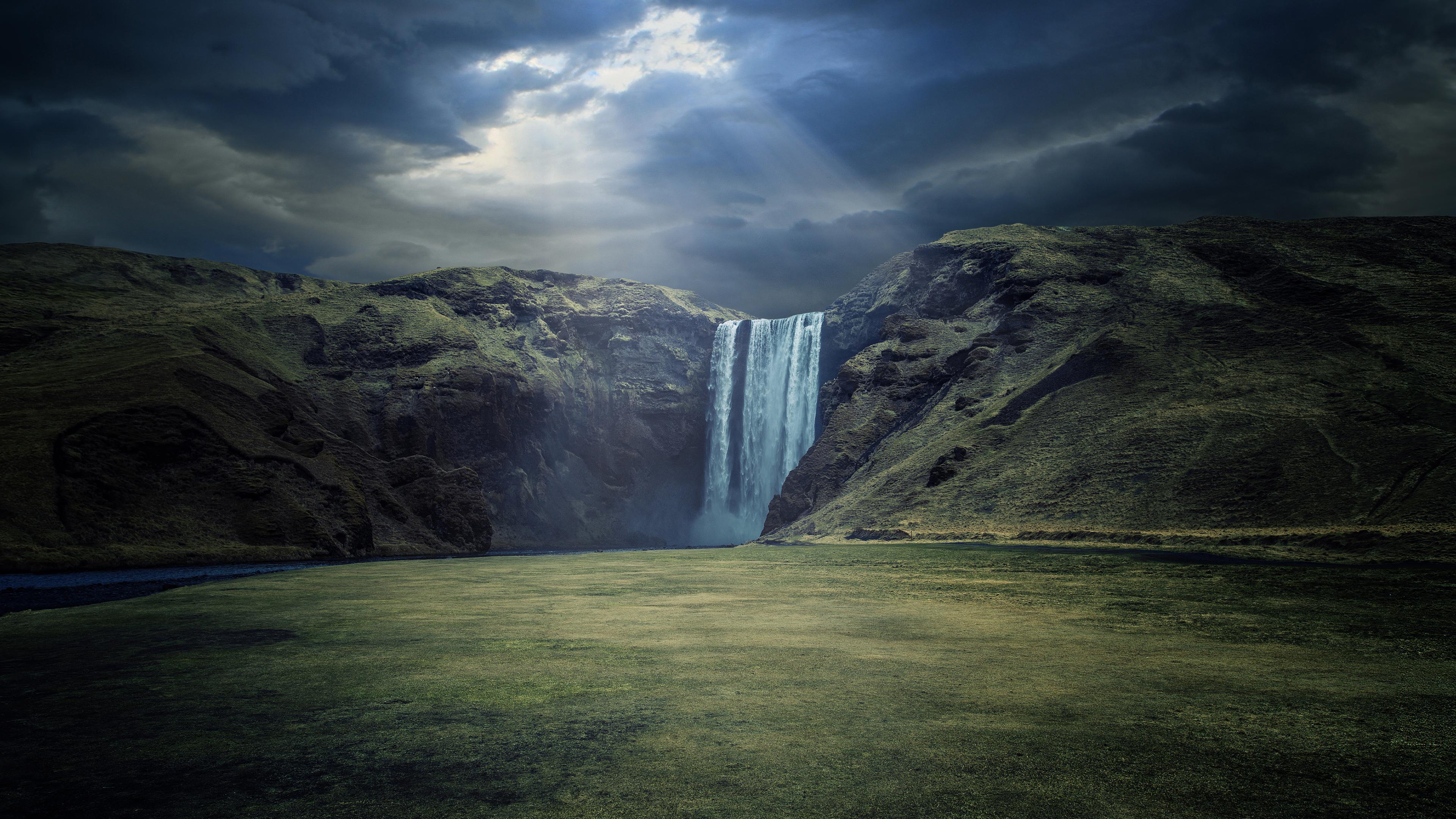 3840 x 2160 · jpeg - Waterfall Cloud and Iceland 4k Ultra HD Wallpaper | Background Image ...
