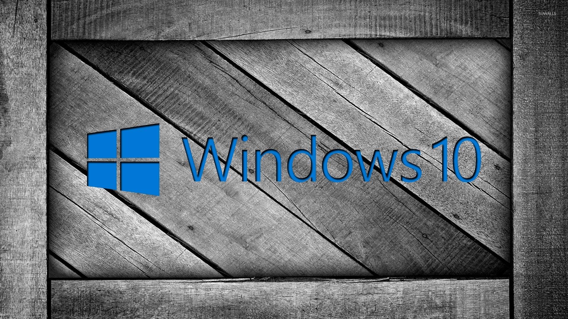 1920 x 1080 · jpeg - Windows 10 on a gray wooden crate [2] wallpaper - Computer wallpapers ...
