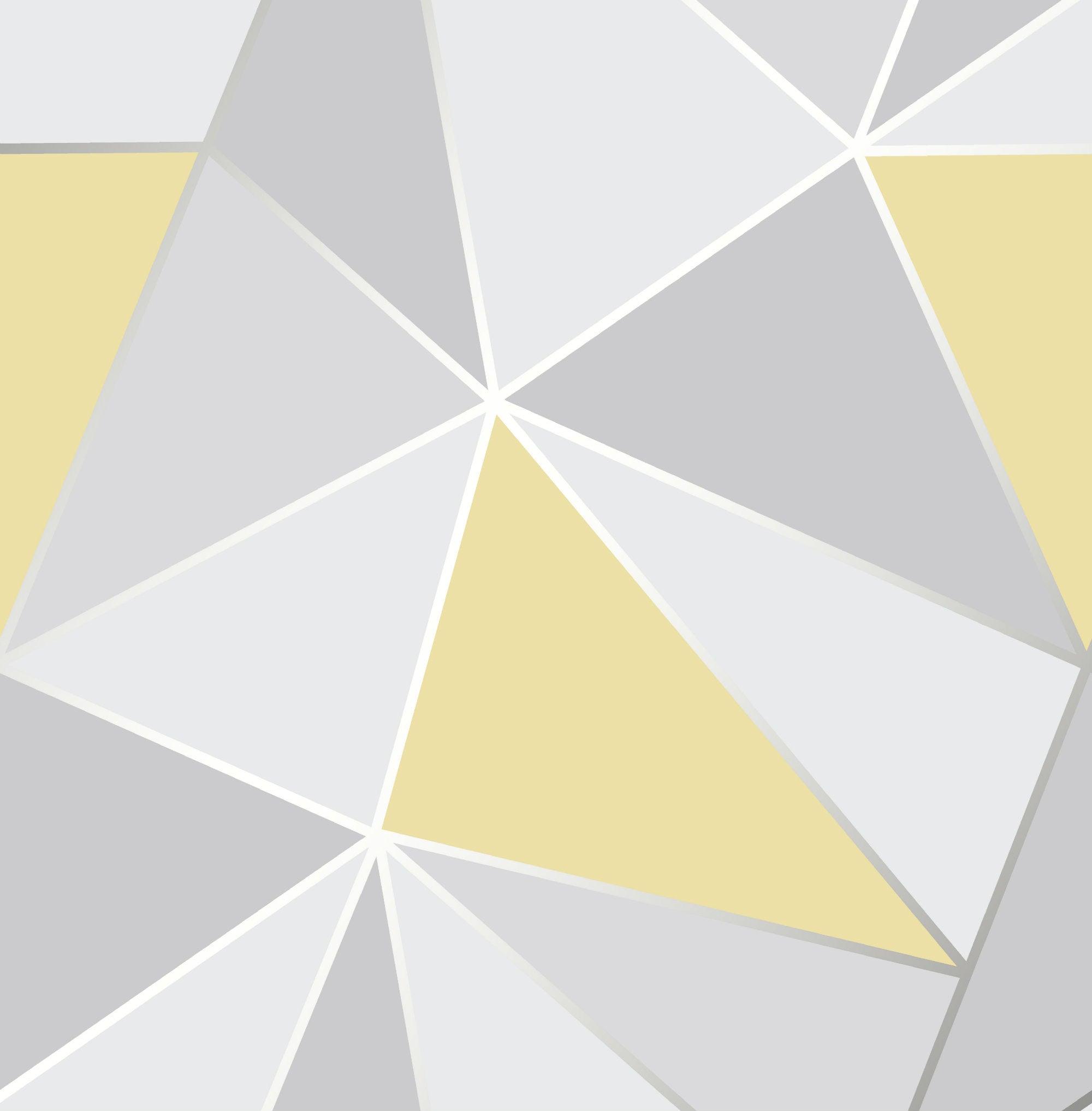 2000 x 2036 · jpeg - Fine Decor Wallpaper | Apex Geometric Yellow | FD41991