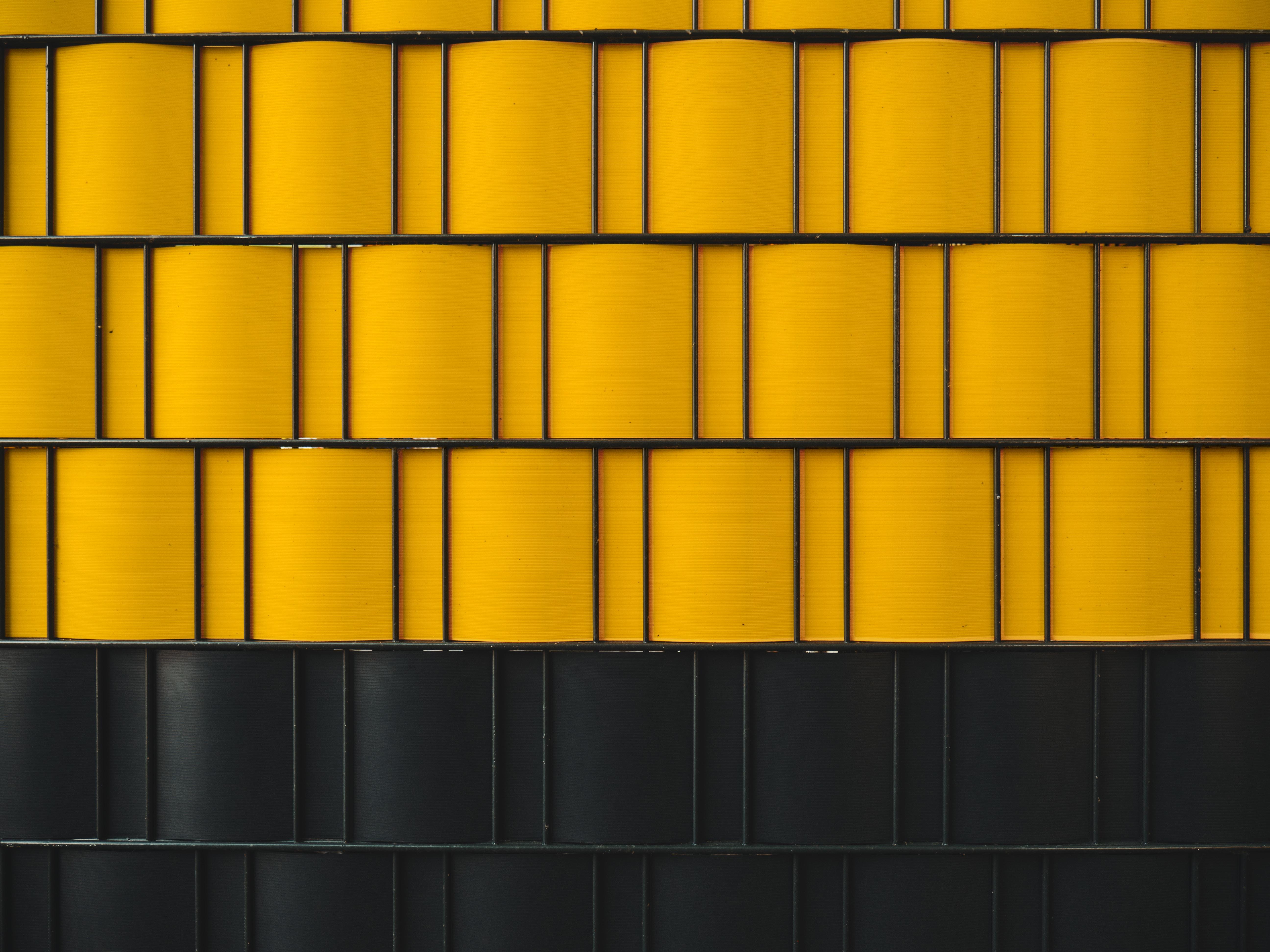5184 x 3888 · jpeg - Acrylic Face Mounted Prints Digital Wallpaper Of Yellow And Black Wall ...