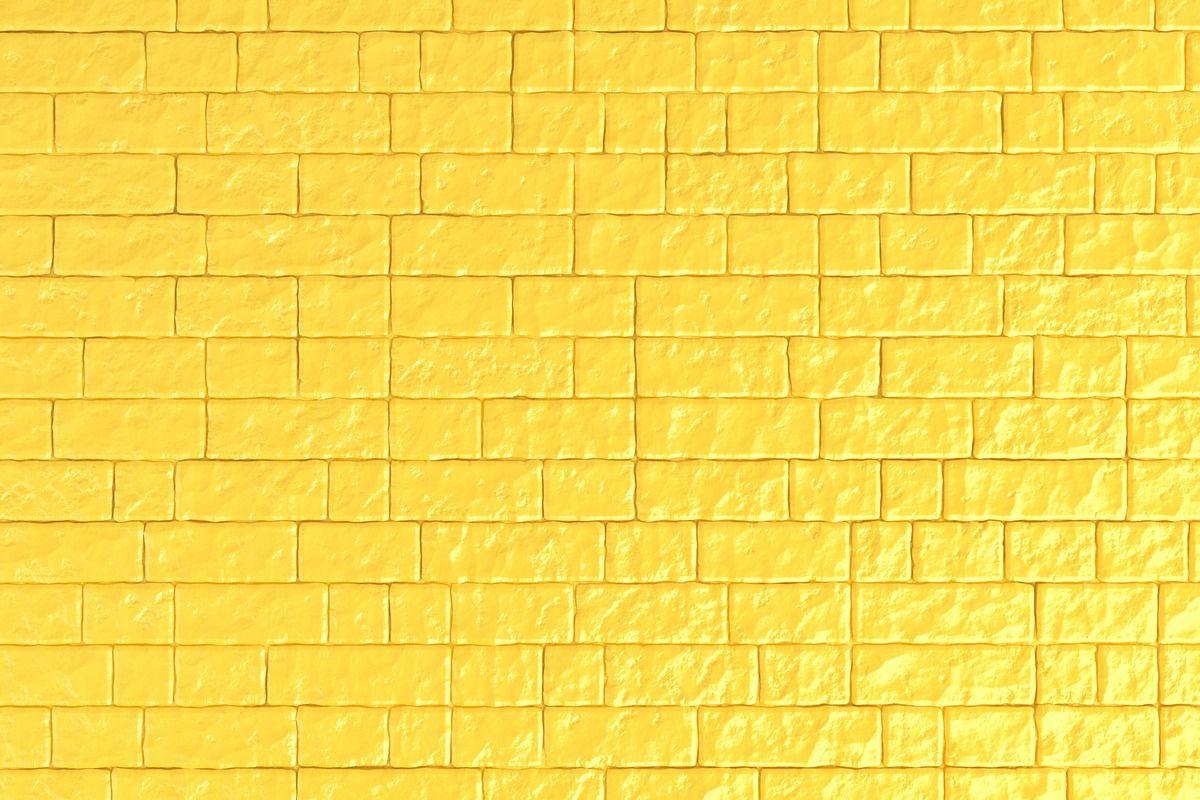 1200 x 800 · jpeg - A yellow brick wall. 3D illustration | Brick wall wallpaper, Brick wall ...