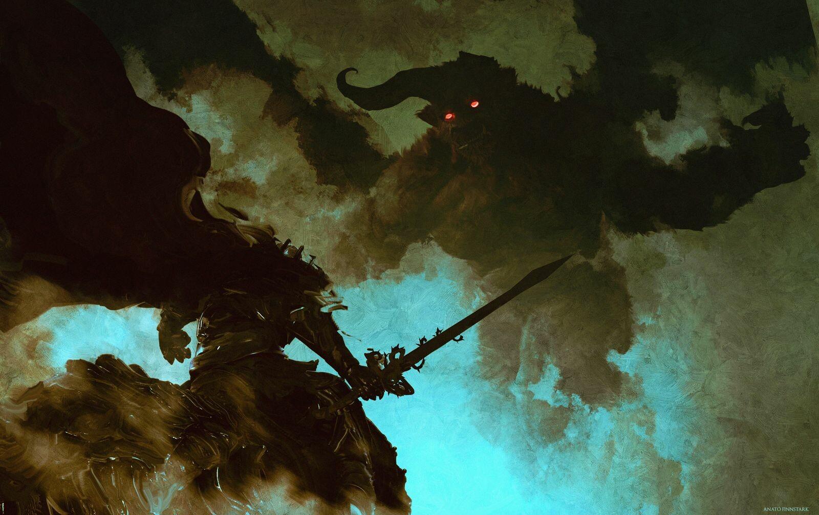 1600 x 1007 · jpeg - Nosferatu Zodd vs The Skull-Knight Art - ID: 123666 - Art Abyss